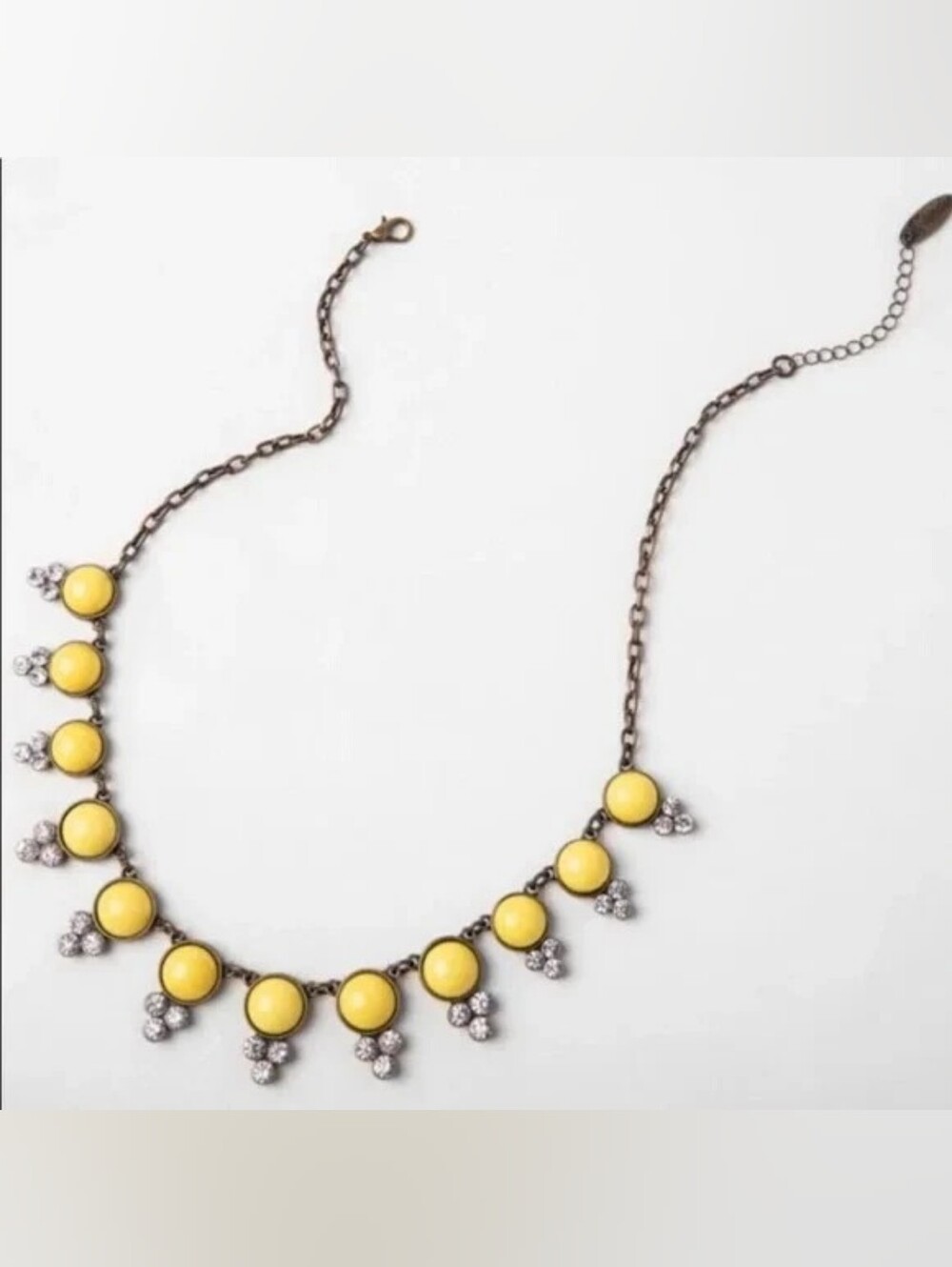 Plunder Statement Necklace with Yellow Stones